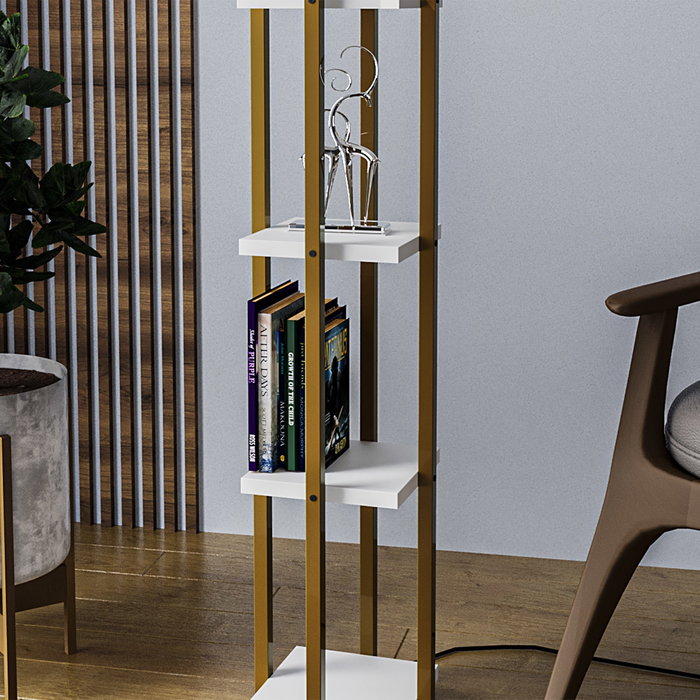 Opviq Shelf Lamp - 8119 Oro y blanco Opviq Shelf Lamp - 8119 Oro y blanco